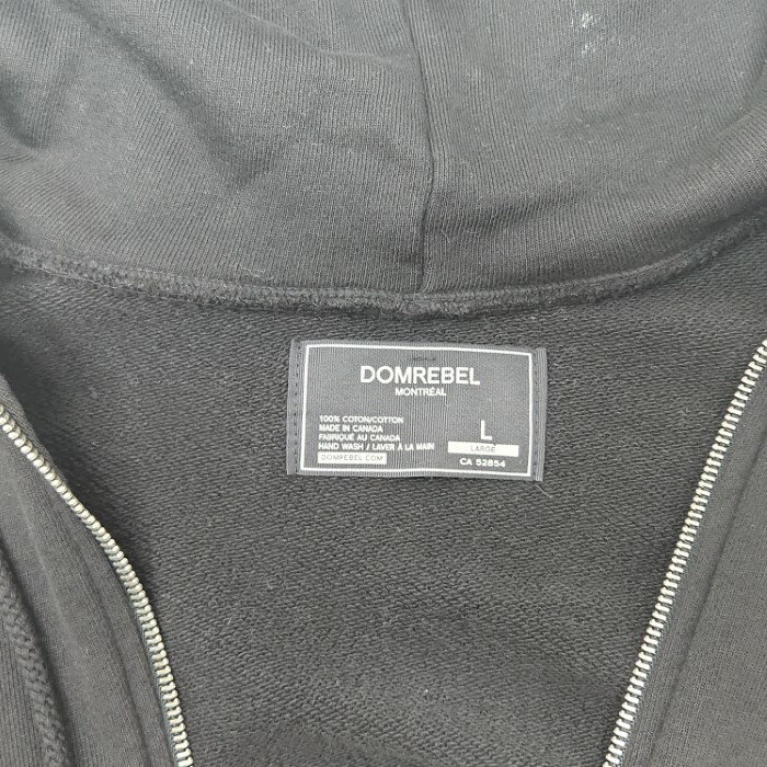 【中古】 【楽天スーパーSALE10%OFF】 DOMREBEL ドムレーベル パーカー メンズ ミッキー バックプリント ブラック L