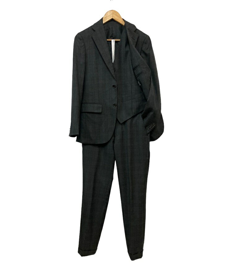 【中古】 ONLY DRAGO FABRIC オンリー ドラゴ社生地 3ピース スーツ セットアップ サイズ165 Y4