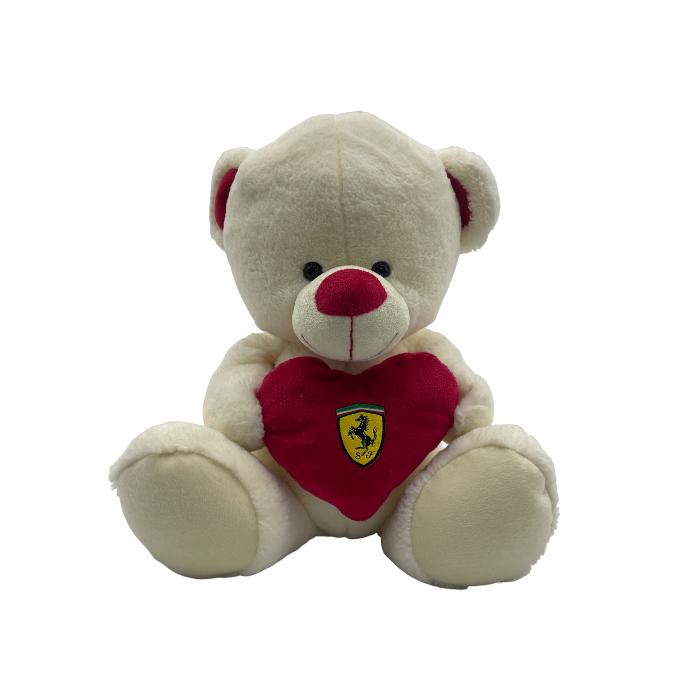 【中古】 Ferrari フェラーリ くま ぬいぐるみ ハート クッション 2WAY W4