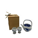 【中古】 【未使用品】 雅大 染付 花鳥文 酒器揃 W4