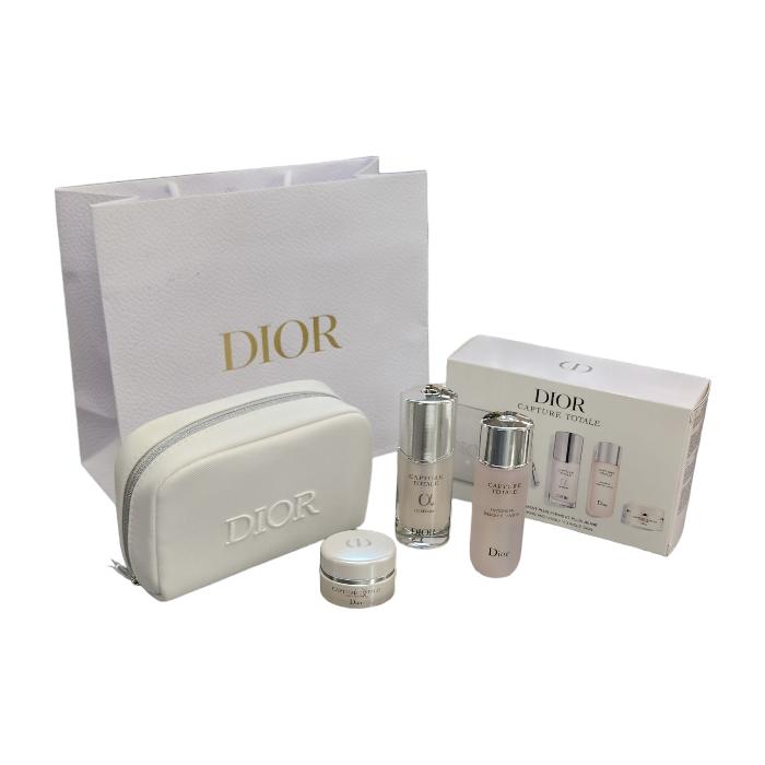 【中古】 DIOR ディオール CAPTURE TOTALE カプチュールトータル エッセンシャル コフレ 美容液30ml ローション50ml クリーム15ml T1