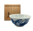 【中古】 【楽天スーパーSALE10%OFF】 宮川喜吉 染付 牡丹紋 鉢 D4