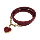 【中古】 LOUIS VUITTON ルイヴィトン ブラスレ コミット ブレスレット レディース ヴェルニ エナメル ハート ロゴ ゴールド金具 レッド M66...