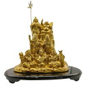 【中古】夢 七福神 合金製 置物 KW-1198 H4
