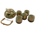 【中古】 九谷焼 洋山 作 茶器揃 5客 D4