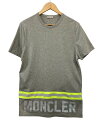 【中古】MONCLER モンクレール リフレクターロゴ Tシャツ サイズM D4