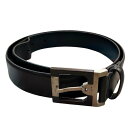 【中古】 Salvatore Ferragamo サルヴァトーレ フェラガモ レザー ベルト 32インチ W4
