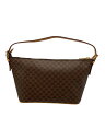 【中古】 CELINE セリーヌ マカダム ワンショルダー ハンドバッグ D4
