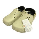 【中古】 crocs クロックス ECHO CLOG サンダル メンズ エコークロッグ アイボリー M10/W12/28cm T1