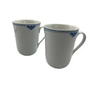 【中古】 Royal Copenhagen ロイヤルコペンハーゲン プリンセス マグ ペア 350ml D4