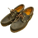 【中古】 Timberland ティンバーランド モカシンシューズ メンズ オールシーズン レザー ブラウン 7.5W 30003 N1