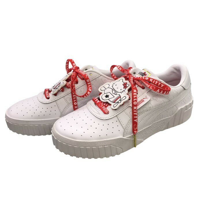 【中古】 puma×ハローキティ コラボスニーカー レディース オールシーズン ホワイト 25cm 372328-01 M1