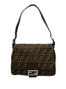 【中古】 FENDI フェンディ ズッカ柄 マンマバケット ワンショルダーバッグ D4