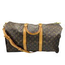 【中古】 LOUIS VUITTON ルイヴィトン モノグラム キーポル バンドリエール 50 ボストンバッグ M41416 W4