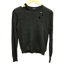 【中古】 DIESEL ディーゼル ニット トップス レディース 秋冬 セーター アルパカ混 グレー XSサイズ M1