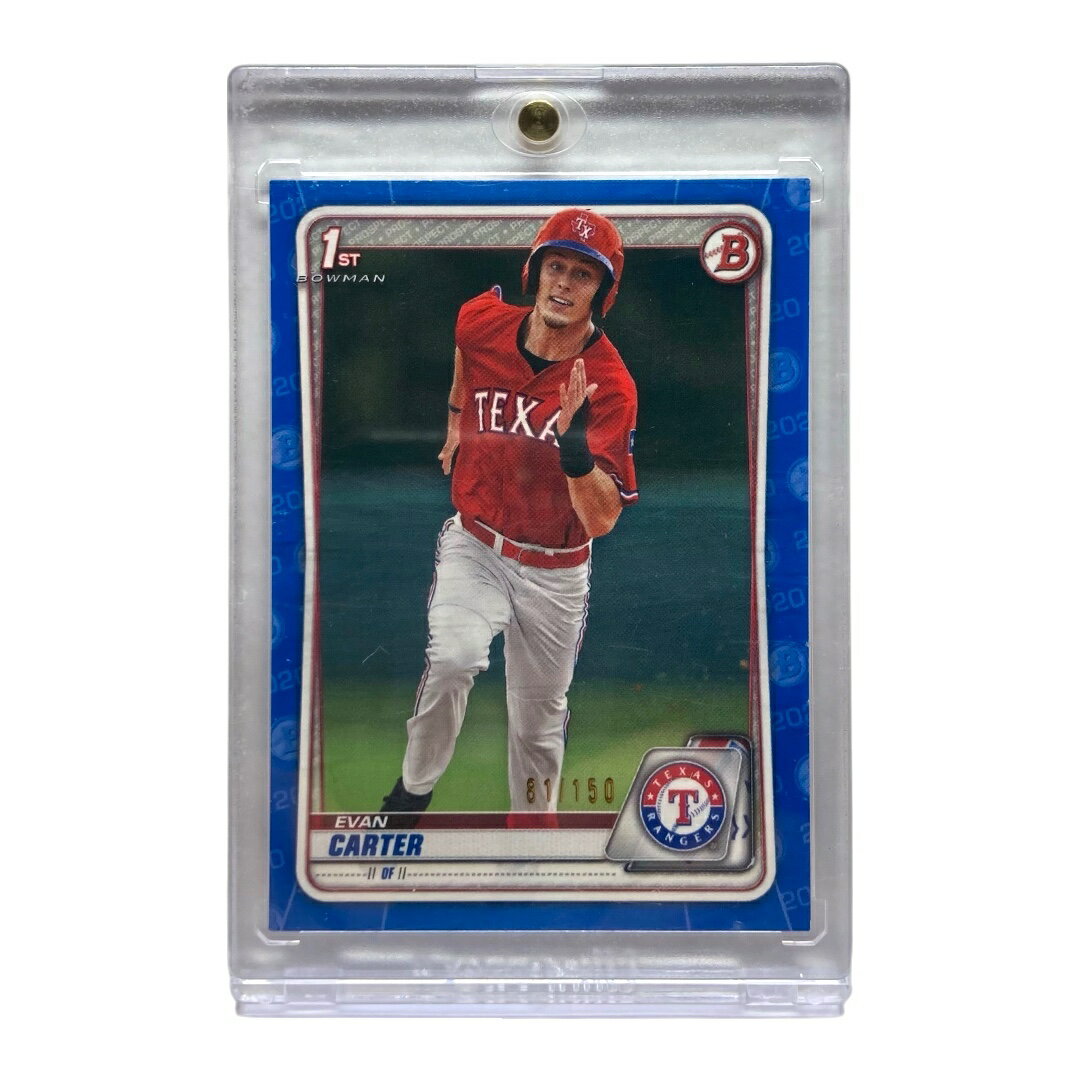 š TOPPS MLB BOWMAN 1ST EVAN CARTER RANGERS 81/150 #BD-126 IT2