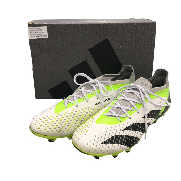 【中古】 adidas アディダス PREDATOR ACCURACY.1L シューズ メンズ オールシーズン スパイク ホワイト/イエロー 27cm IE9429 M1