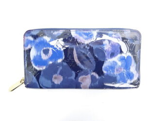 【送料無料】LOUISVUITTON/ルイヴィトンヴェルニジッピーウォレットイカットフラワー【中古】