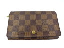 【中古】 LouisVuitton ダミエ ポルトモネビエトレゾール