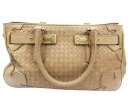 【中古】 BOTTEGA VENETA ボッテガヴェネタ イントレチャート ハンドバッグ レザー