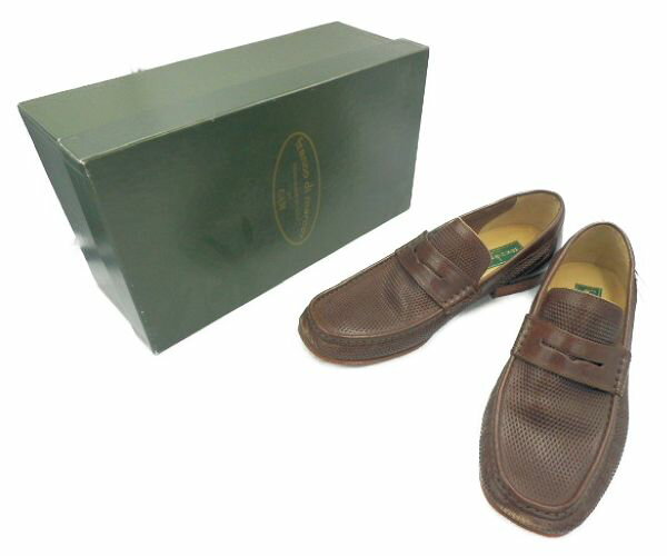 【中古】 FRANCO DI MARCO フランコディマルコ ローファー レザー 約26cm