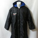 【中古】 【送料無料】 古着 メンズMA Reebok/リーボック 裏ボア 中綿 ロングコート ベンチコート スポーツ カジュアル 防寒 ブラック/ホワイト/レ...