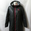 【中古】 【送料無料】 古着 レディースL adidas/アディダス 裏起毛 コート ジップ フード スポーツ 防寒 ブラック/ピンク F51214