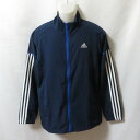 【中古】 【送料無料】 古着 メンズL相当 adidas/アディダス トラックジャケット ジャージ フルジップ カジュアル スポーツ 運動 ネイビー/ホワイト ...