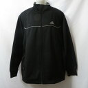 【中古】 【送料無料】 古着 メンズO adidas/アディダス トラックジャケット ジャージ フルジップ カジュアル スポーツ 運動 ウォーキング ジム ブラ...