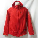 【中古】 【送料無料】 古着 メンズM NIKE/ナイキ 裏起毛 TF エリート ストライプ L/Sトップ フード ジップ トレーニングウェア レッド 6841...