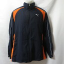 【中古】 【送料無料】 古着 メンズO PUMA/プーマ クロスジャケット トラックジャージ フルジップ カジュアル スポーツ ネイビー/オレンジ 920225