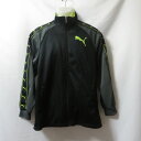 【中古】 【送料無料】 古着 メンズM PUMA/プーマ トラックジャケット ジャージ フルジップ カジュアル スポーツ 運動 ウォーキング グレー/ブラック ...