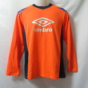【中古】 【送料無料】 古着 メンズM UMBRO/アンブロ プラクティスシャツ 長袖 練習着 サッカー フットサル プラシャツ オレンジ/ブルー/ネイビー U...