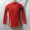 【中古】 【送料無料】 古着 メンズO le coq sportif/ルコックスポルティフ インナーシャツ 長袖 着圧 コンプレッション ハイネック レッド/ホ...