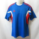 【中古】 【送料無料】 古着 メンズO adidas/アディダス ポリエステルTシャツ 半袖 スポーツ ジム ジョギング トレーニング ブルー/レッド/ホワイト...