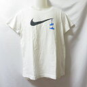 【中古】 【送料無料】 古着 レディースXL NIKE/ナイキ Tシャツ 半袖 スポーツMIX カジュアル ホワイト/ブラック/ブルー 923335-100