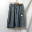 【中古】 【送料無料】 古着 メンズM DESCENTE/デサント ポリエステル ハーフパンツ 短パン 練習着 スポーツウェア グレー DAT-1105P