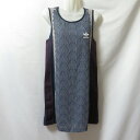 【中古】 【送料無料】 古着 レディースM adidas originals/アディダス オリジナルス ワンピース ショート丈 ポリエステル スポーツMIX ブ...