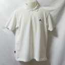 【中古】 【送料無料】 古着 メンズO adidas/アディダス ポロシャツ 半袖 カジュアル 普段着 ホワイト/ブラック 986312