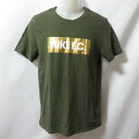 【中古】 【送料無料】 古着 メンズM NIKE/ナイキ ナイキFC Tシャツ 半袖 ボックスロゴ サッカー フットサル カーキ/ゴールド 810506-325