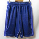 【中古】 【送料無料】 古着 メンズM NIKE/ナイキ ジャージ ハーフパンツ スポーツ 練習着 トレーニング パープル/ネイビー/ブラック/ボーダー 644...