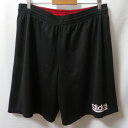 【中古】 【送料無料】 古着 メンズ2XL相当 adidas/アディダス バスケットボール ハーフパンツ バスパン リバーシブル ブラック/レッド