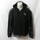 【中古】 【送料無料】 古着 メンズM-L相当 PUMA/プーマ トレーニングパーカー フード プルオーバー スポーツ ブラック/グレー/迷彩/ホワイト 522...
