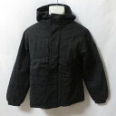【中古】 【送料無料】 古着 メンズS相当 Reebok/リーボック 中綿 ジャケット スポーツ カジュアル 防寒 ブラック
