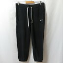 【中古】 【送料無料】 古着 レディースXL NIKE/ナイキ スウェットロングパンツ 長ズボン スポーツ カジュアル 普段着 ブラック/ホワイト 683851...
