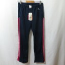 【中古】 【送料無料】 古着 レディースM adidas/アディダス ジャージ トラックパンツ ロングパンツ スポーツ 練習着 ネイビー/ピンク/ホワイト F9...