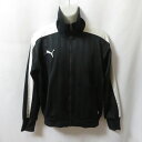 【中古】 【送料無料】 古着 メンズL PUMA/プーマ トラックジャケット ジャージ フルジップ カジュアル スポーツ 運動 ウォーキング ブラック/ホワイト...