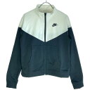 【中古】 【送料無料】 古着 レディースS NIKE/ナイキ トラックジャケット ジャージ フルジップ カジュアル スポーツ 運動 ブラック/ホワイト BV49...