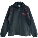 【中古】 【送料無料】 古着 レディースM adidas/アディダス トラックジャケット ジャージ フルジップ スポーツ ウォーキング ブラック/ピンク 118...