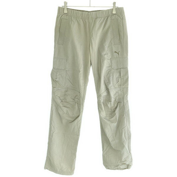 【中古】 【送料無料】 古着 レディースS PUMA/プーマ ロングパンツ スポーツ カジュアル 長ズボン グレー 822773